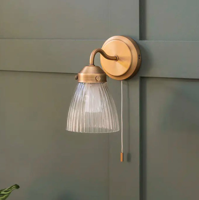 Bathroom wall light Brass wall sconce Bathroom sconce light