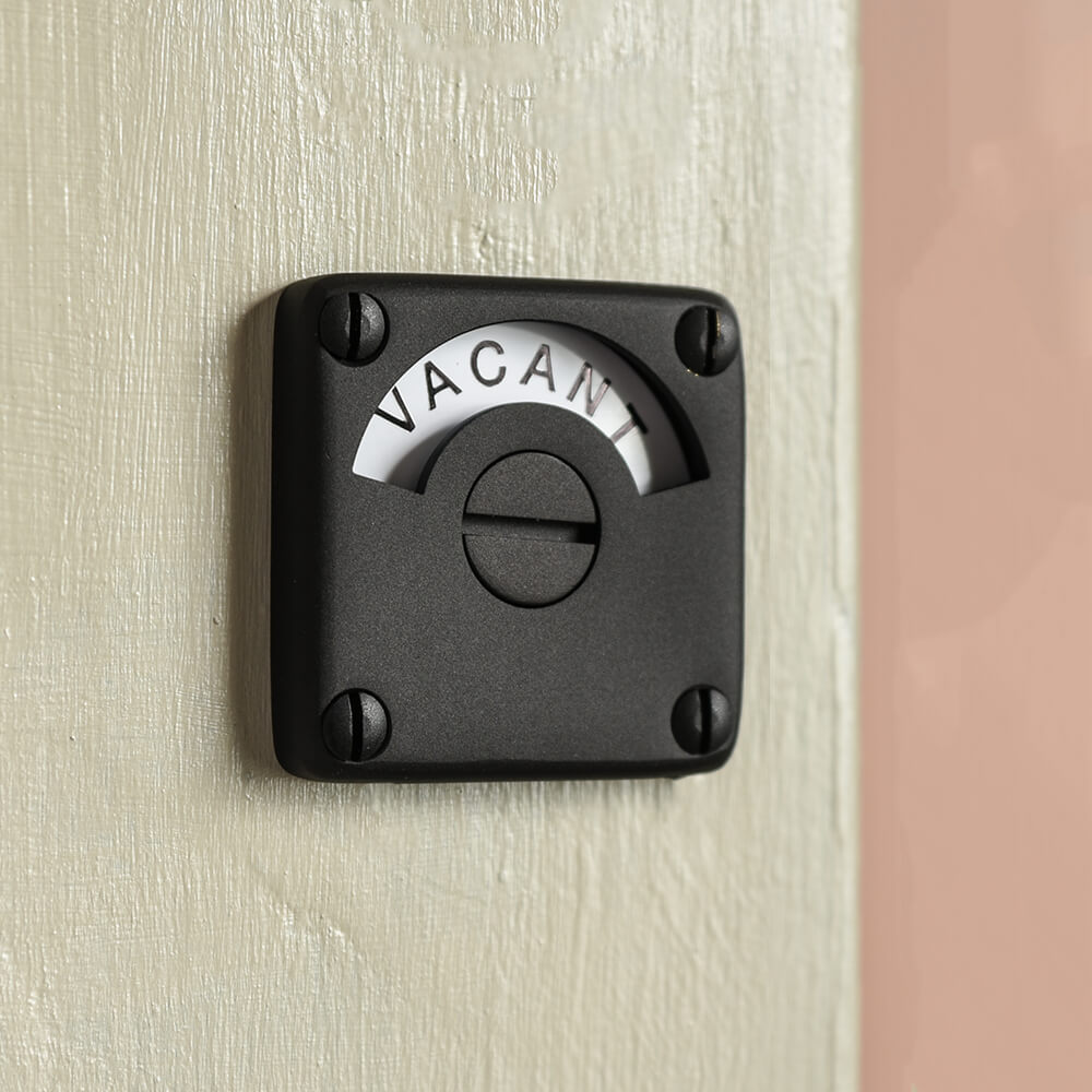 Bathroom lock - Black bathroom lock - Vacant engaged lock