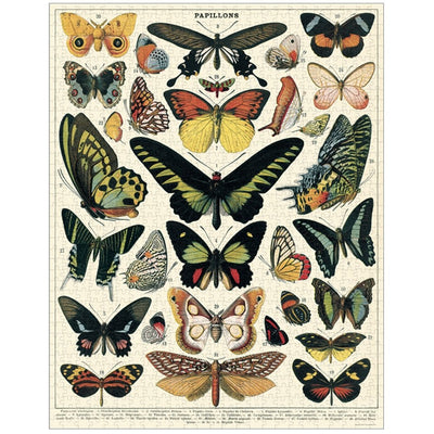 Natural History Style Butterfly Puzzle