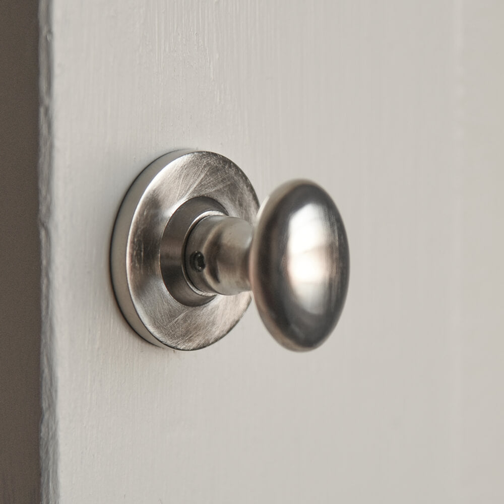 Privacy Lever Handle Door Lock – Satin/Brushed Nickel Finish For Bedroom Or Bathroom 6 thumbnail image