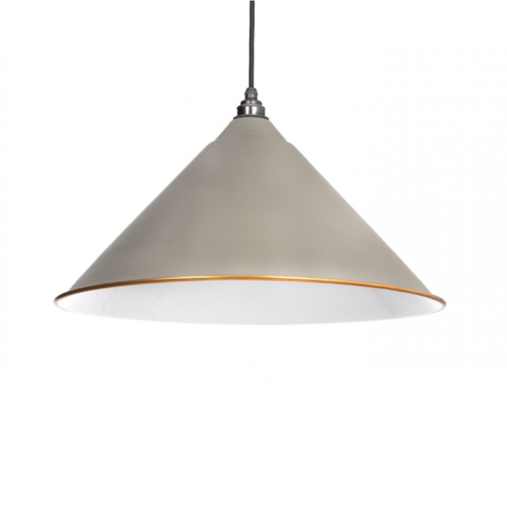 Grey Pendant Light Grey and Copper Pendant Light
