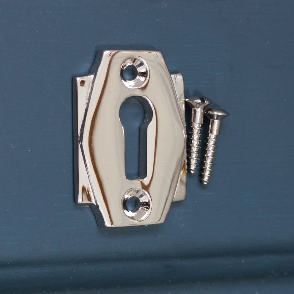 Art Deco Keyhole Cover with Screws