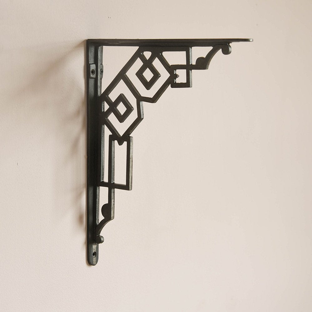 Art deco shelf bracket Art deco bracket Iron wall bracket