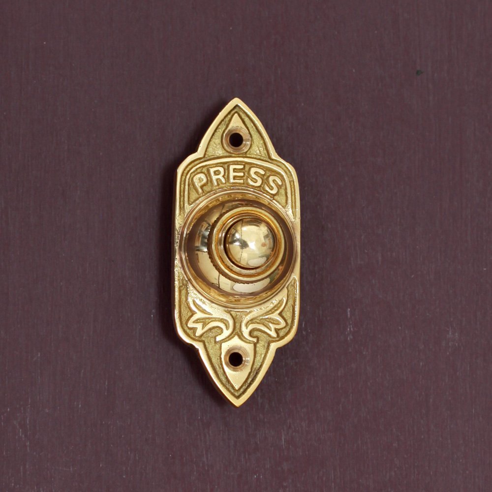 Brass Art Nouveau Bell Press