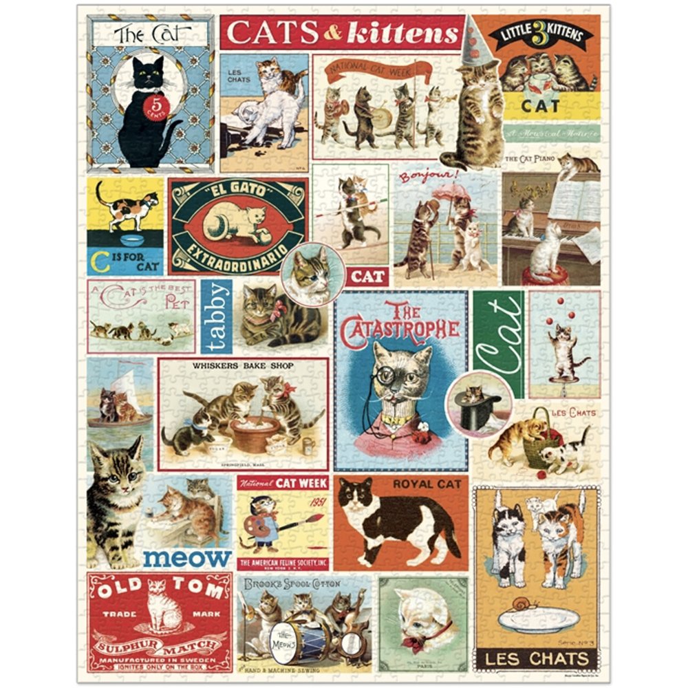 Vintage Style Cat Puzzle