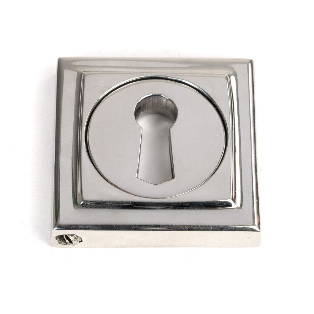 Keyhole cover - Square escutcheon - Stainless steel keyhole cover