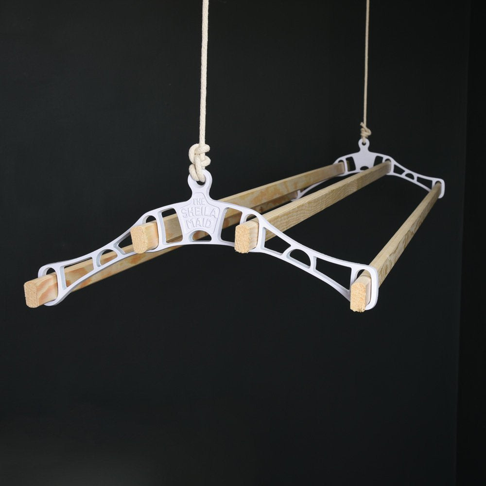Wooden Clothes Airer Clothes Pulley Ceiling Mounted Clothes Airer