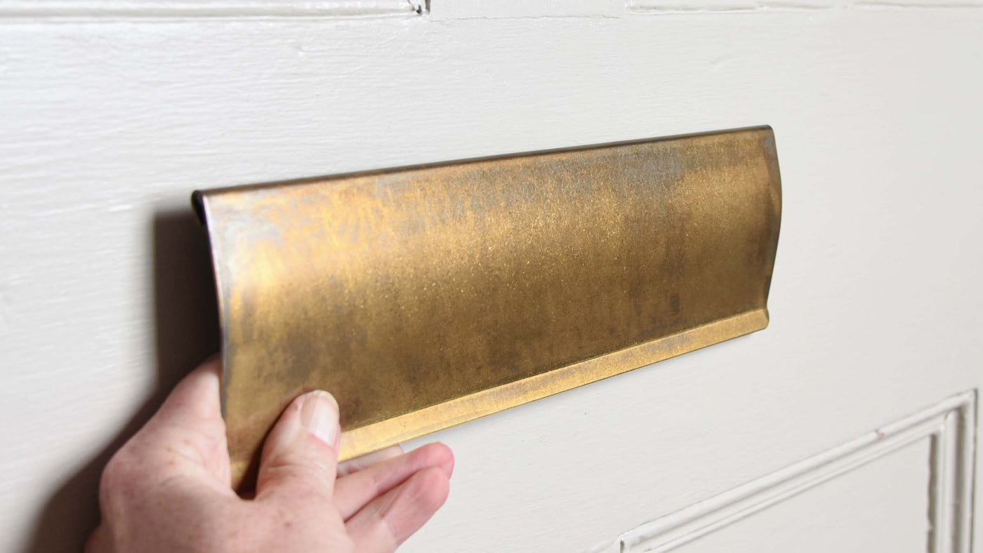 Our Aged Brass living finish, British made, as seen on a later tidy