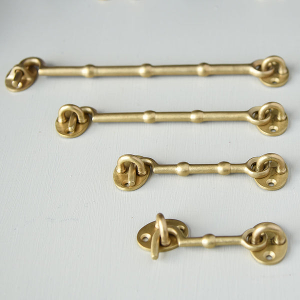 Brass Hook And Eye Cabin Door Latch | The Kings Bay