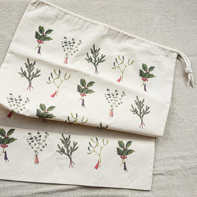 Christmas Drawstring Gift Bag - Large Multi