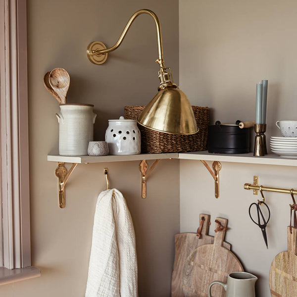 Claridge Polished Solid Brass Reading & Picture Wall Light