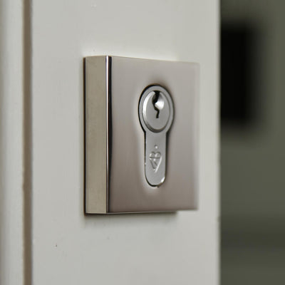 Polished Nickel Concealed Square Euro Escutcheon