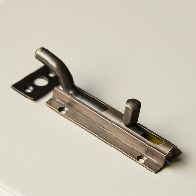 Antiqued brass slide bolt