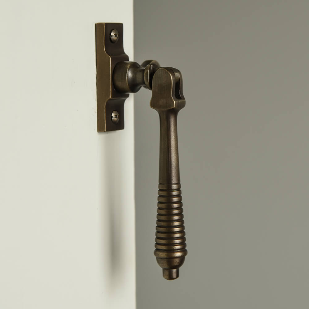 Window fastener - Brass casement fastener - Antique brass