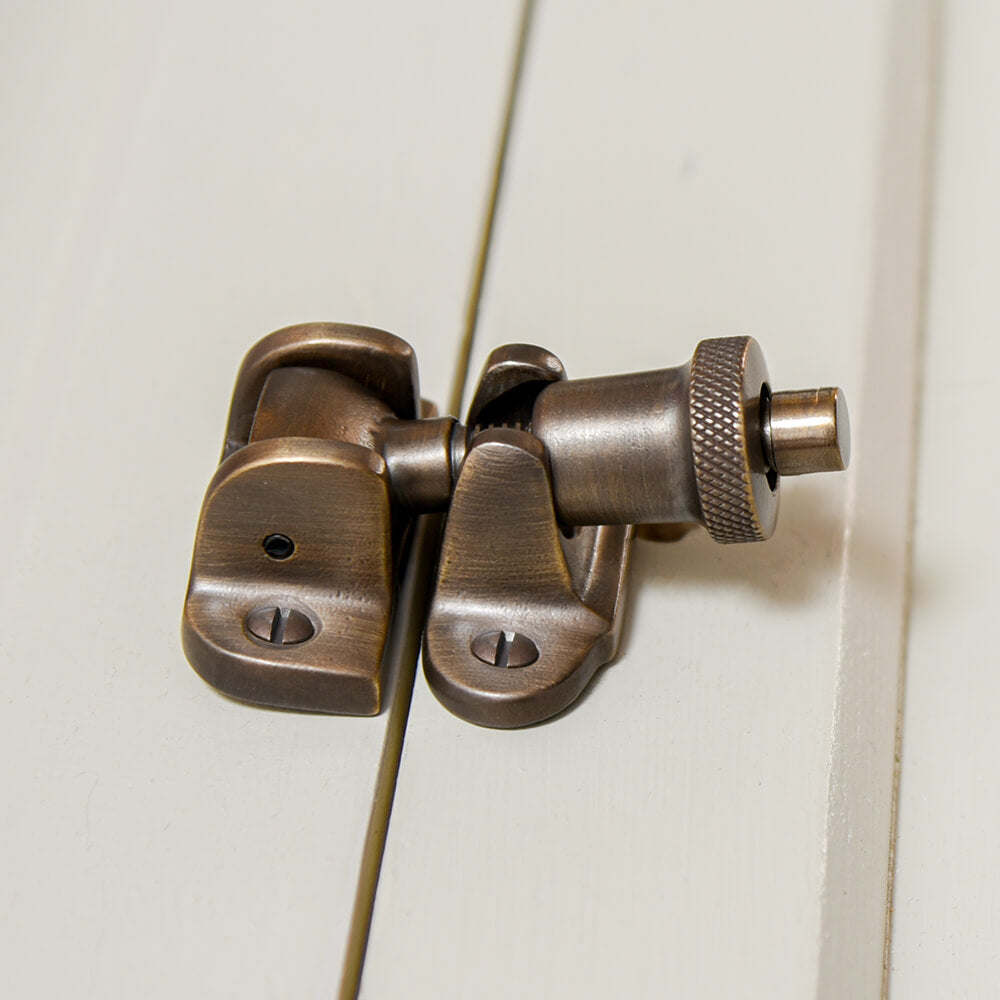 Sash window lock - Brighton sash fastener - Brass sash fastener