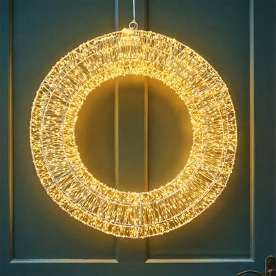 Galaxy Startburst Wreath - Silver