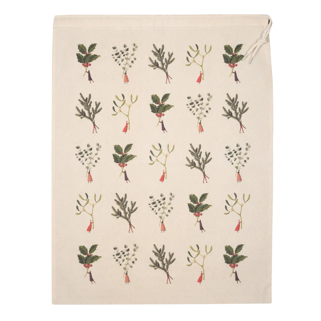 Christmas Drawstring Gift Bag - Large Multi