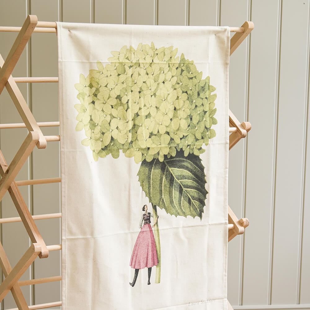 Hydrangeas Annabelle Tea Towel