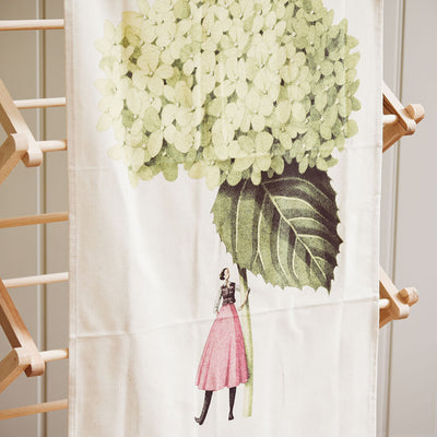 Hydrangeas Annabelle Tea Towel