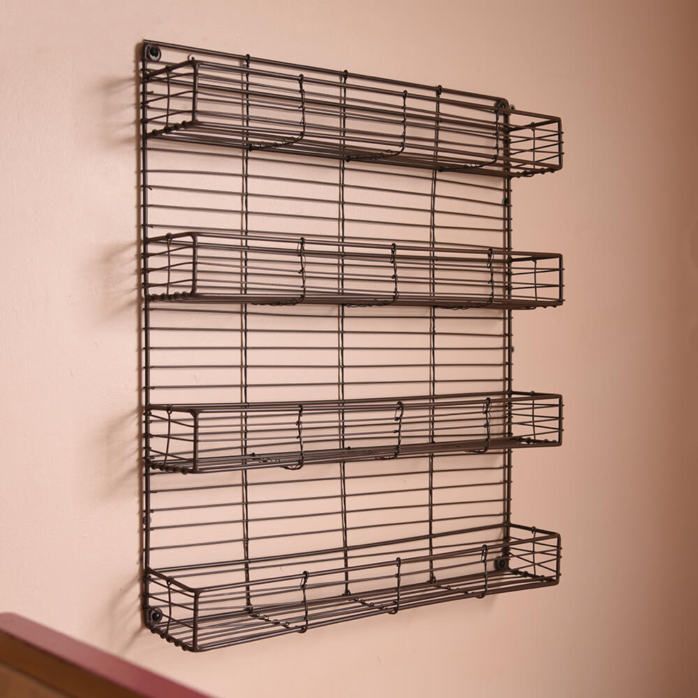 Spice rack organiser - Tiered spice rack - Wire spice rack