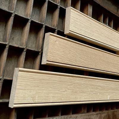 Close-up of wooden slats with a grid pattern