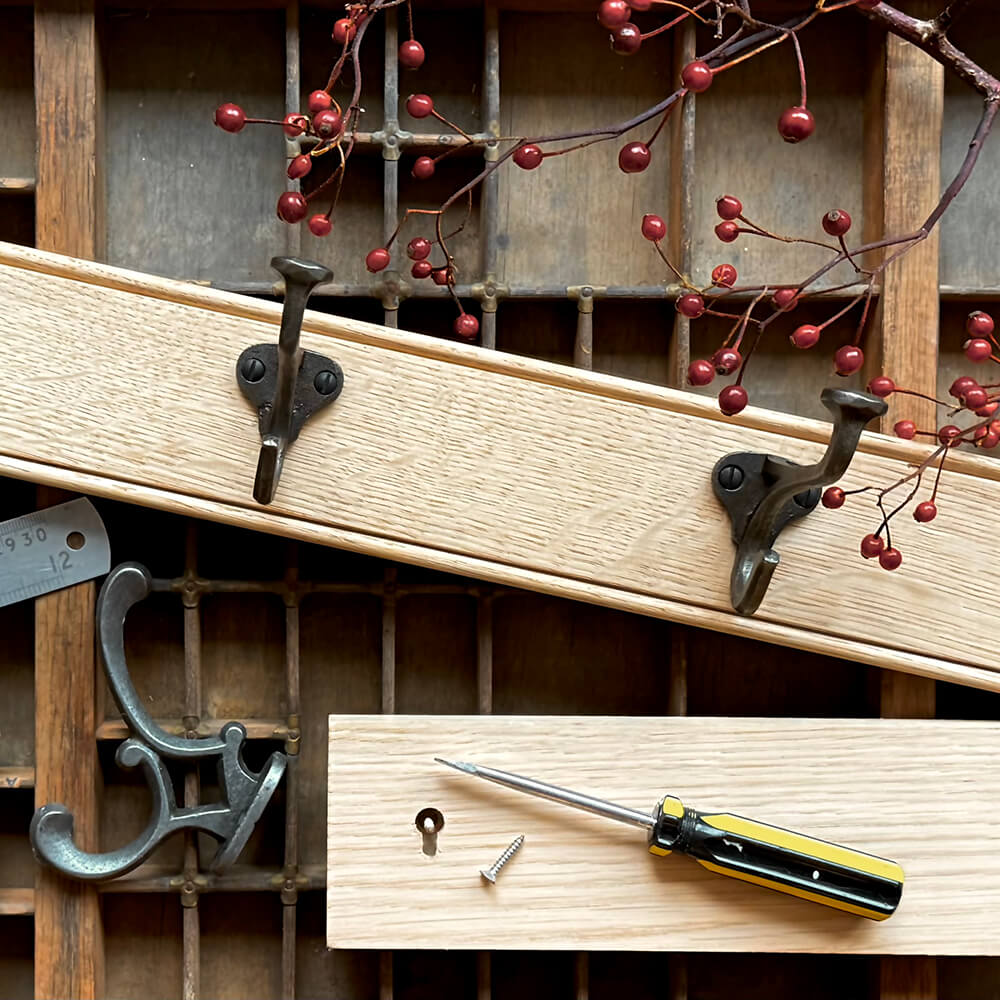 Pegs Racks Design Peg Rack - Oak Peg Rail - Hallway Storage Rack
