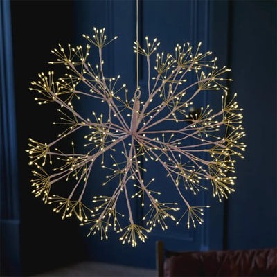 Purple Hanging LED Dandelion - Large