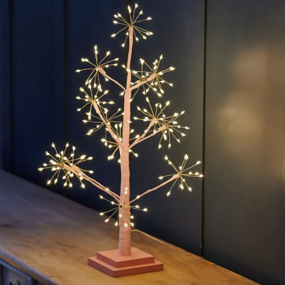 LED Christmas Tree - LED Tree Ornament - Pink Light Up Tree