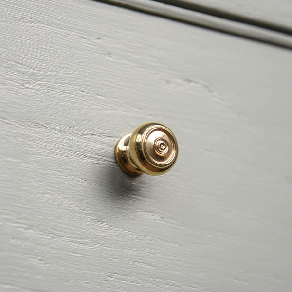 Polished Brass Bloxwich Cabinet Knob - Extra Small