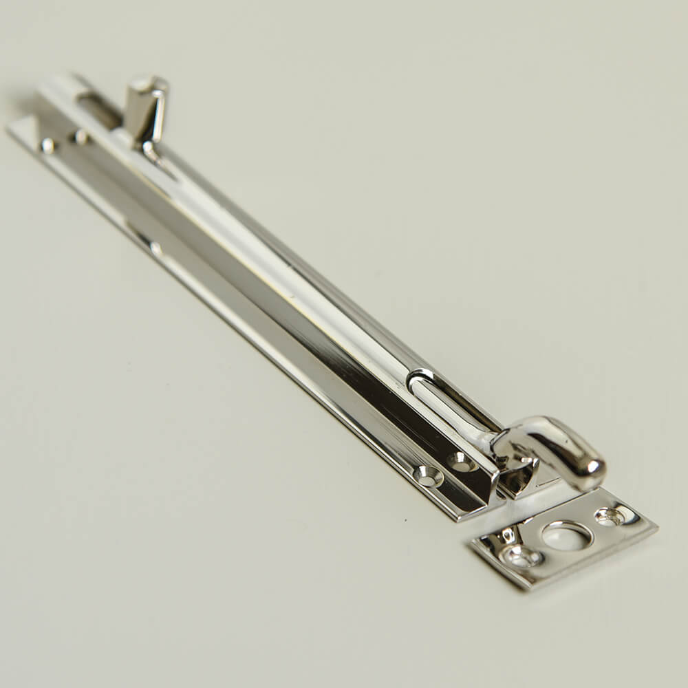 Nickel bolt with a curved neck
