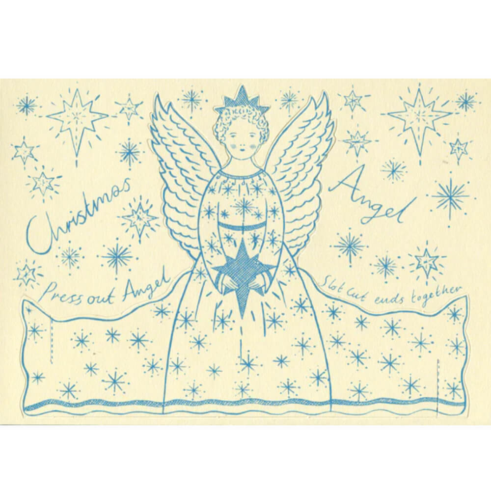 Press-Out Christmas Angel Cards - Pack of 8