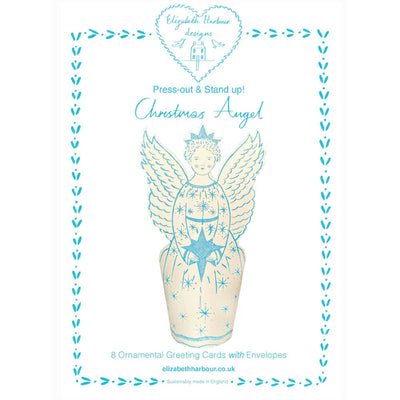 Press-Out Christmas Angel Cards - Pack of 8