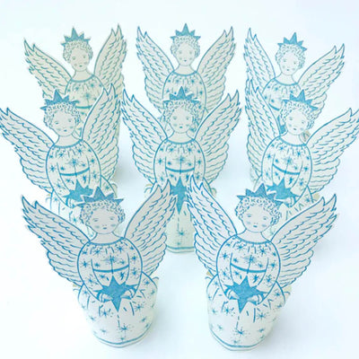 Press-Out Christmas Angel Cards - Pack of 8