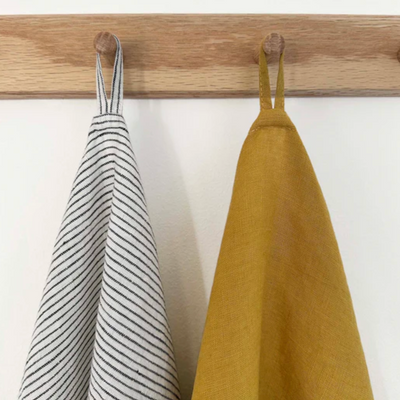 Linen Tea Towel - Set of 2 - Various Colours