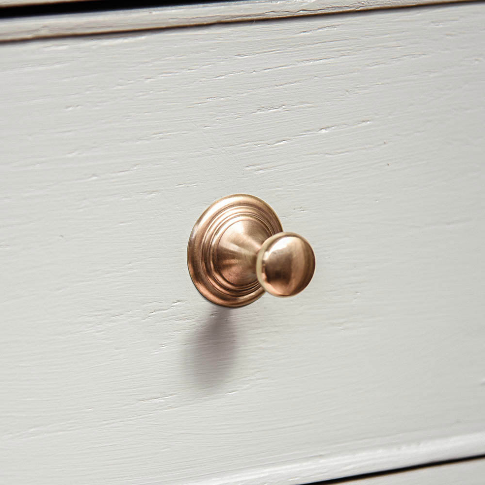 Georgian Button Cabinet Knob l Soft Antiqued Brass l Crafted In The UK
