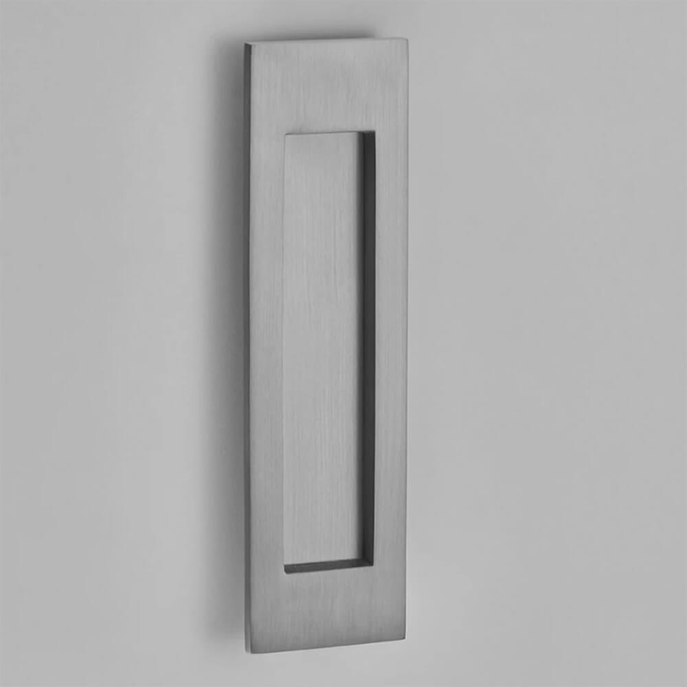 Upright Letterplate - Polished Brass but shown here in grey and white.