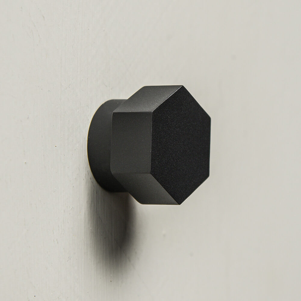 brass hexagonal cupboard knob