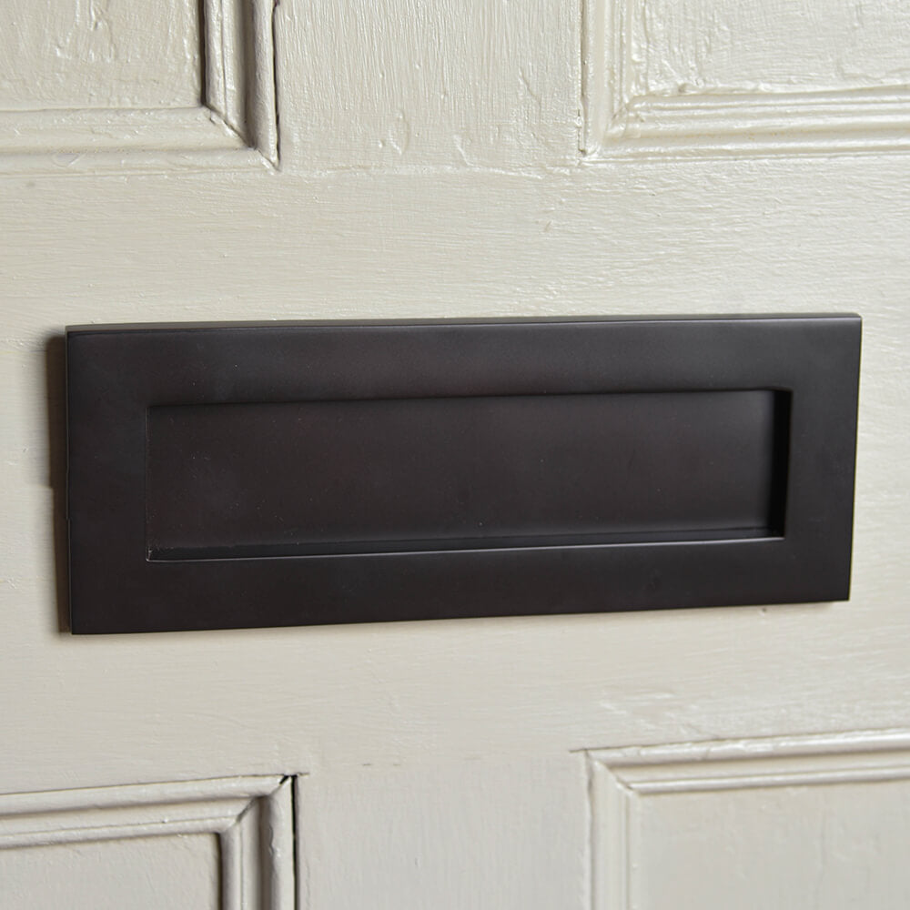 Letterplate - Front door letter plate - Black letter box