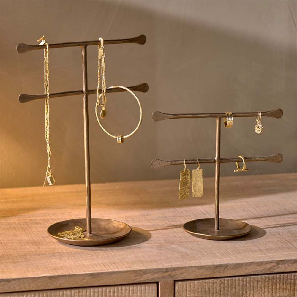 Antique brass jewellery stand in small and large size
