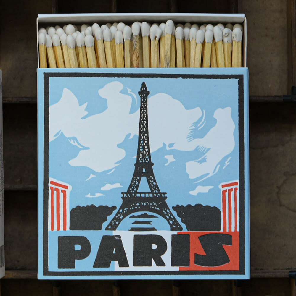 Illustrated Paris match box