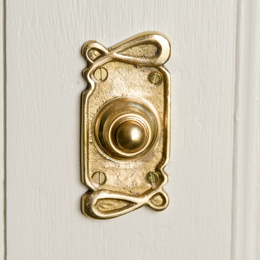 Front door bell | Brass bell push | Antique brass door bell