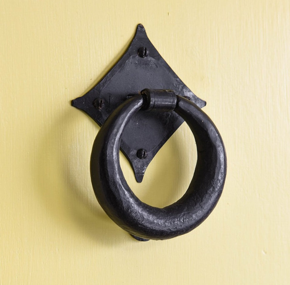 A Berkeley Ring Door Knocker  in Black Beeswax