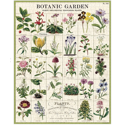 Vintage Style Botanic Garden Puzzle
