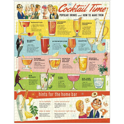 1000 Piece Cocktail Puzzle with Recipes