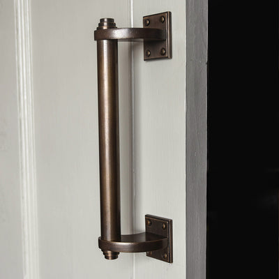 Bonython Door Pull Handle in Distressed Antique Brass