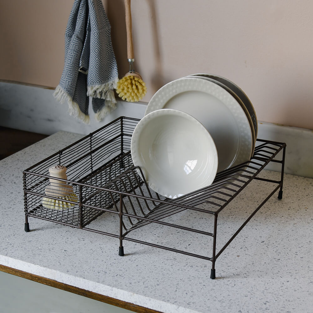 Dish rack - Wire dish drainer - Metal dish drainer rack