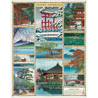 Japanese Woodblocks Puzzle - 1000 Piece Jigsaw seen completed 
