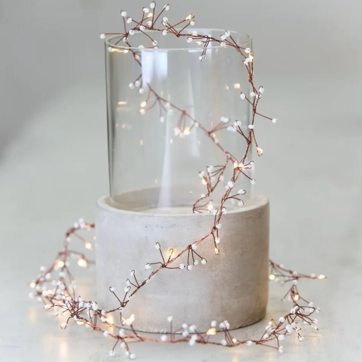 Jewel Light Chain - LED fairy lights wrapped around a lantern