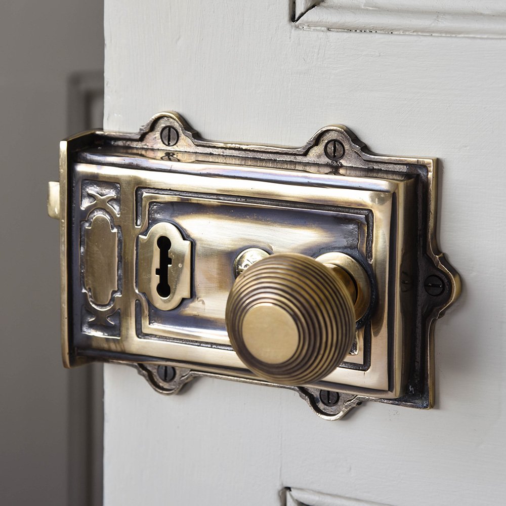 Old Style Rim Lock Rim Locks | Brass Rim Lock | Victorian Style Rim Lock