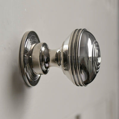 Large nickel bloxwich door knobs